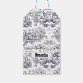 ヴィンテージフローラブラックトイレデジュイミモノグラム ギフトタグ (裏面)