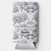 ヴィンテージフローラブラックトイレデジュイミモノグラム スリム缶クーラー (裏面)