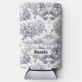 ヴィンテージフローラブラックトイレデジュイミモノグラム スリム缶クーラー (正面)