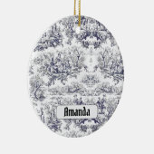 ヴィンテージフローラブラックトイレデジュイミモノグラム セラミックオーナメント (右)