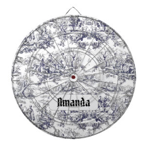 ヴィンテージフローラブラックトイレデジュイミモノグラム ダーツボード