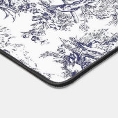 ヴィンテージフローラブラックトイレデジュイミモノグラム デスクマット (コーナー)