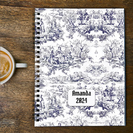 ヴィンテージフローラブラックトイレデジュイミモノグラム プランナー手帳