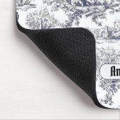 ヴィンテージフローラブラックトイレデジュイミモノグラム マウスパッド (コーナー)