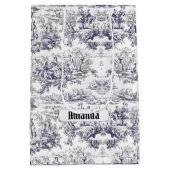 ヴィンテージフローラブラックトイレデジュイミモノグラム ミディアムペーパーバッグ (裏面)