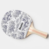 ヴィンテージフローラブラックトイレデジュイミモノグラム 卓球ラケット (横)