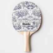 ヴィンテージフローラブラックトイレデジュイミモノグラム 卓球ラケット (正面)