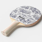 ヴィンテージフローラブラックトイレデジュイミモノグラム 卓球ラケット (正面アングル)