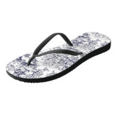 ヴィンテージフローラブラックトイレデジュイ ビーチサンダル (アングル)