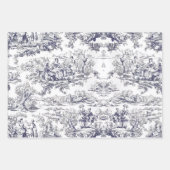 ヴィンテージフローラブラックトイレデジュイ ラッピングペーパーシート (正面2)