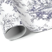 ヴィンテージフローラブラックトイレデジュイ ラッピングペーパー (ロールコーナー)