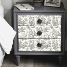 ヴィンテージフローラブラックトイレデジュイ