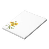 ヴィンテージフローラブランケットフラワーサンフラワーバイルドゥート ノートパッド (回転)