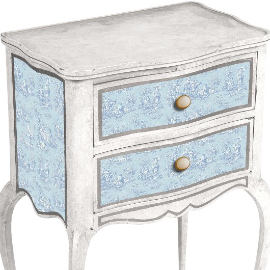 ヴィンテージフローラブルーグレートイレドゥジュイ 薄葉紙