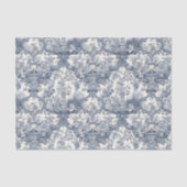 ヴィンテージフローラブルーシームレストイレデジュイ 薄葉紙 (正面)