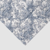 ヴィンテージフローラブルーシームレストイレデジュイ 薄葉紙 (詳細)