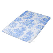 ヴィンテージフローラブルーターコイズトイルジュイ バスマット (アングル)