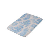 ヴィンテージフローラブルーターコイズトイルジュイ バスマット (アングル)