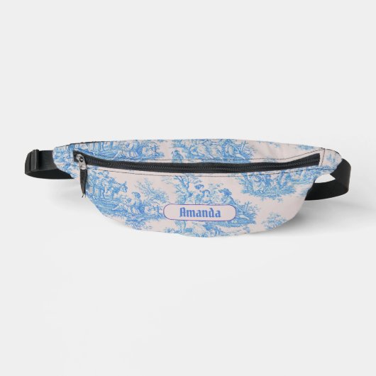 ヴィンテージフローラブルーターコイズトイレジョイモノグラム ファニーパック (正面)
