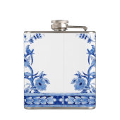 ヴィンテージフローラブルーチノワセリーアジアの花嫁メイド フラスク (裏面)