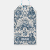 ヴィンテージフローラブルートワールデジュエモノグラム ギフトタグ (裏面)