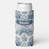 ヴィンテージフローラブルートワールデジュエモノグラム スリム缶クーラー (Seltzer正面)