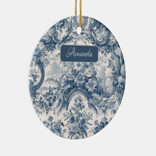 ヴィンテージフローラブルートワールデジュエモノグラム セラミックオーナメント (右)