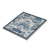 ヴィンテージフローラブルートワールデジュエモノグラム タイル (側面)