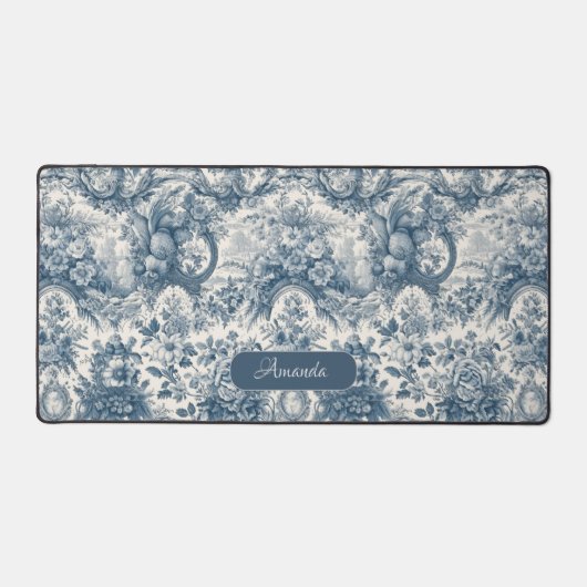 ヴィンテージフローラブルートワールデジュエモノグラム デスクマット (正面)