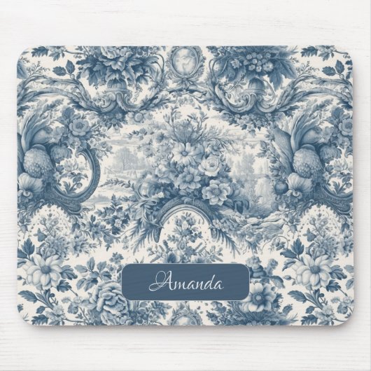 ヴィンテージフローラブルートワールデジュエモノグラム マウスパッド (正面)