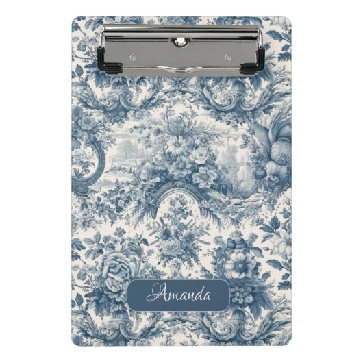 ヴィンテージフローラブルートワールデジュエモノグラム ミニクリップボード (正面)