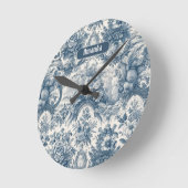ヴィンテージフローラブルートワールデジュエモノグラム ラウンド壁時計 (傾斜)