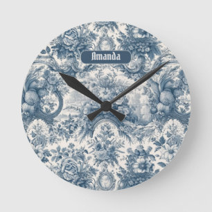 ヴィンテージフローラブルートワールデジュエモノグラム ラウンド壁時計