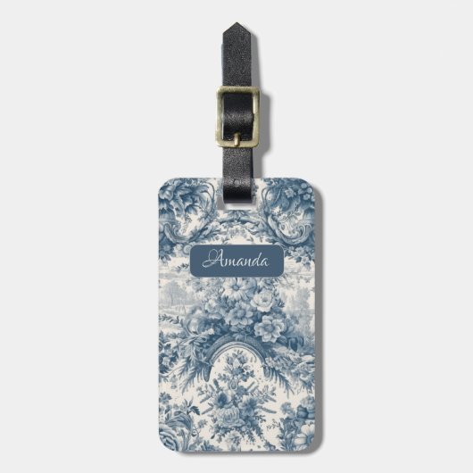 ヴィンテージフローラブルートワールデジュエモノグラム ラゲッジタグ (正面縦)