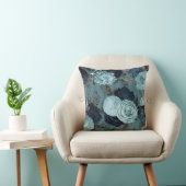 ヴィンテージフローラブルーハンプトンクッション クッション (椅子)