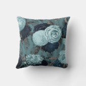 ヴィンテージフローラブルーハンプトンクッション クッション (裏面)