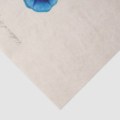 ヴィンテージフローラブルーフラワーエフェメラデコパージュ 薄葉紙 (詳細)