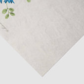 ヴィンテージフローラブルーフラワーズエフェメラデクページ 薄葉紙 (詳細)