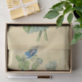 ヴィンテージフローラブルーフラワーズエフェメラデコップティ 薄葉紙 (ギフト)