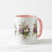 ヴィンテージフローラブーケフラワーズデザイン マグカップ (正面右)