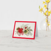 ヴィンテージフローラブーケ記念日 カード (黄色い花)