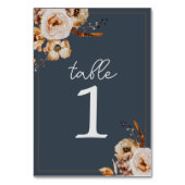 ヴィンテージフローラブ結婚ルームテーブル番号 テーブルナンバー (裏面)