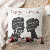 ヴィンテージフローラプライド結婚の偏見の贈り物 クッション (ブランケット)