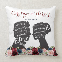 ヴィンテージフローラプライド結婚の偏見の贈り物 クッション