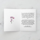 ヴィンテージフローラプラム&クリー結婚ム サンキューカード (内部)