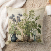 ヴィンテージフローラプリント枕 クッション (ブランケット)