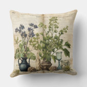 ヴィンテージフローラプリント枕 クッション (裏面)