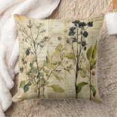 ヴィンテージフローラプリント枕 クッション (ブランケット)