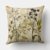 ヴィンテージフローラプリント枕 クッション (裏面)