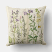 ヴィンテージフローラプリント枕 クッション (裏面)